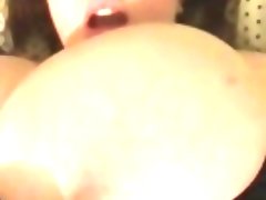 Young bbw gets beautiful big tits out..